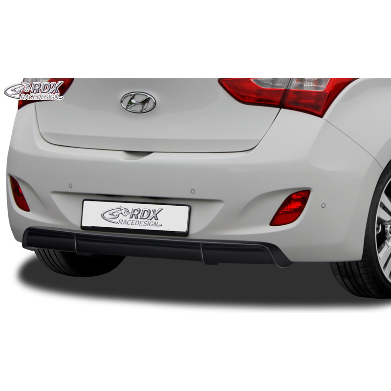 Rear bumper skirt 'Diffuser'  Hyundai i30 (GD) 2012- (ABS glossy black)