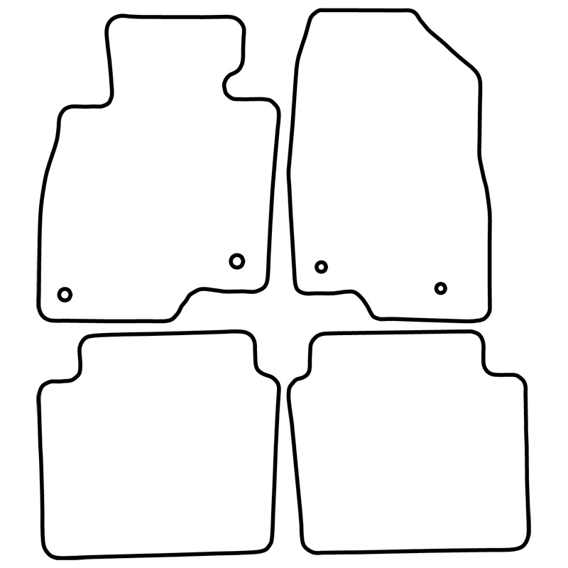 Set car mats  Mazda 6 Wagon 2016-