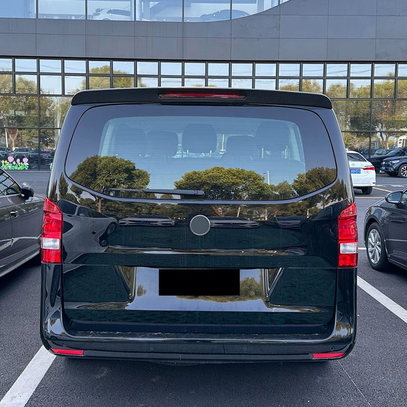 Roof spoiler (Spoiler Cap)  Mercedes V-Class W447 2014- & EQV 2020- (with hatch) (ABS Glossy Black)