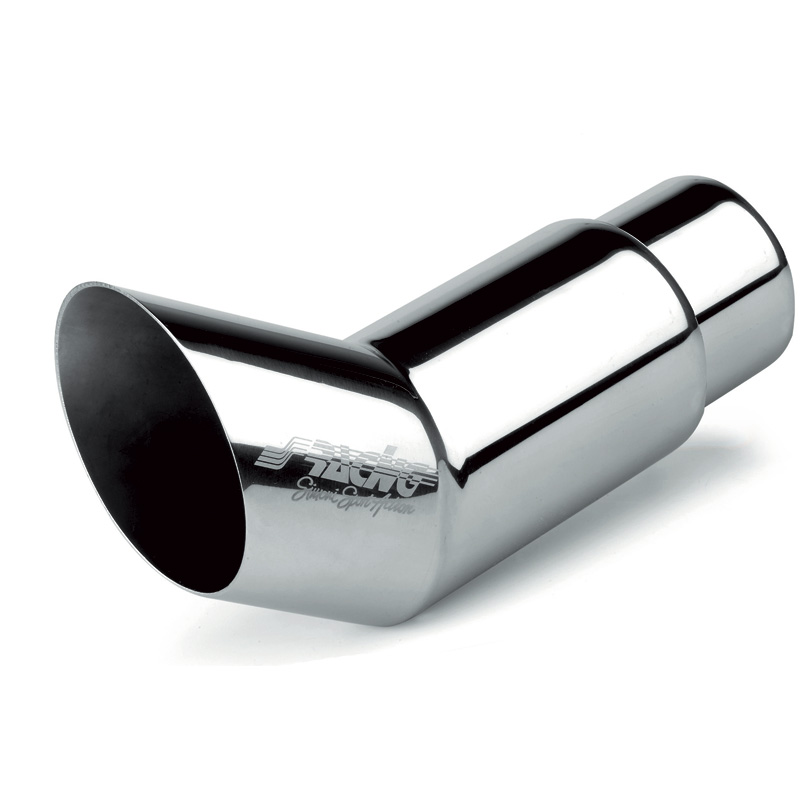Simoni Racing Exhaust Tip Round DTM Inox - Ø77xL200mm - Installation ->63mm