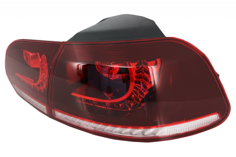 Taillights led VW Golf VI 10/08- R-look Dynamic red/Smoke