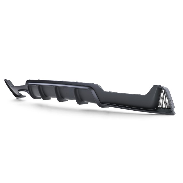 Diffuser passend voor BMW 4-serie F32 / F36 2013- Mat Zwart Look M-Pakket Dubbel Links