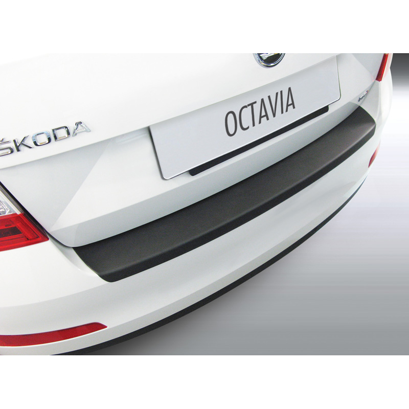 ABS Rear bumper protector  Skoda Octavia III 5 doors 2013-2017 Black