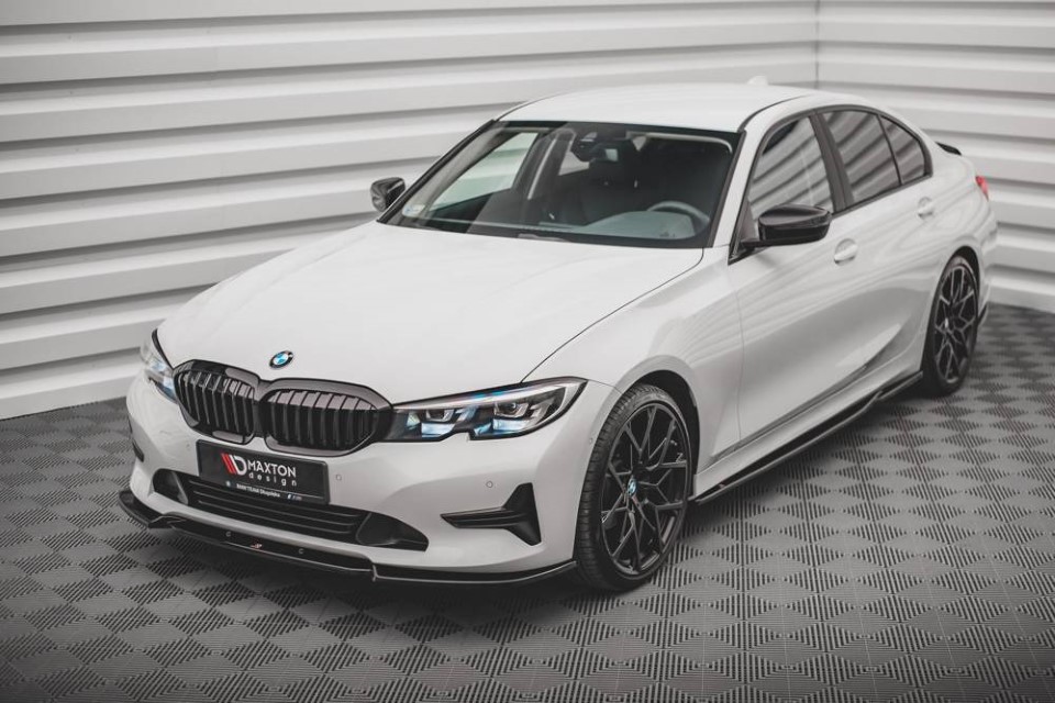Voorspoiler passend voor BMW 3 Serie G20 V1 Gloss Black