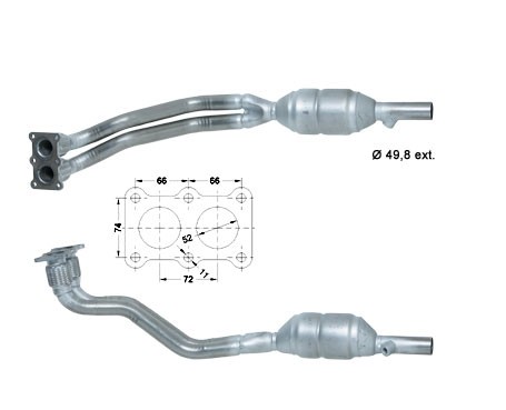 Seat LEON 1.6i 16V 1595 cc 75 Kw / 102 cv BFQ Magnaflow CAT Bouw