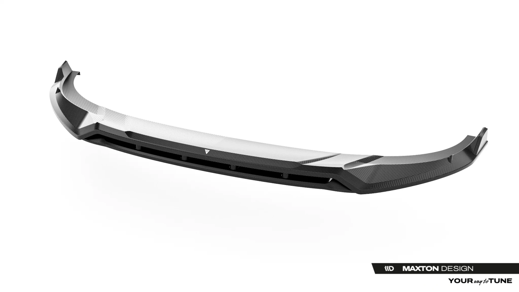Prepreg Carbon Fiber Front Splitter Audi RSQ8 Mk1 Facelift Gloss Black