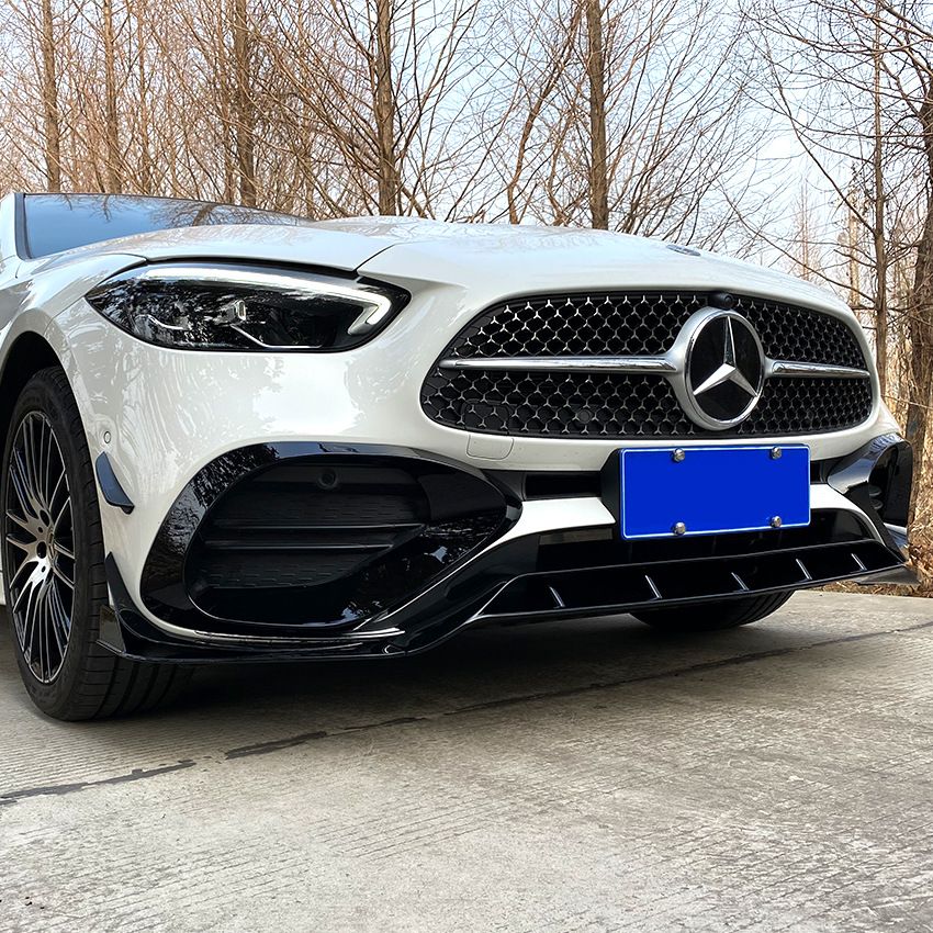 Bodykit passend voor Mercedes C Klasse W206 AMG Line Glans Zwart