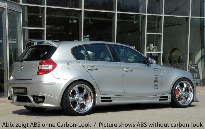 Sideskirts passend voor BMW E87 ABS Carbon-look Rieger