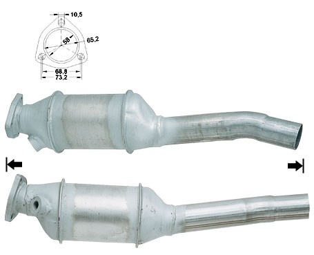 Audi 80 2.0E 1984 cc 83 Kw / 113 cv 3A Magnaflow CAT Bouwjaar: 9