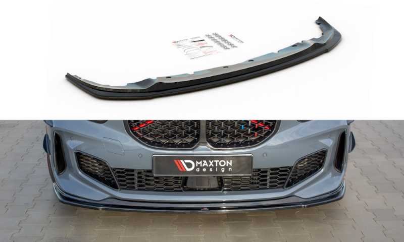 Voorspoiler passend voor BMW 1 Serie F40 M-Pack/ M135i Glans Zwart V1