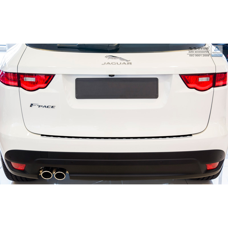 Stainless Steel Rear bumper protector  Jaguar F-Pace 2016-2020 & FL 2020- 'Ribs'