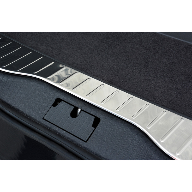 Stainless Steel Inner Rear bumper protector  Opel Zafira B 2010-2012 'Ribs'