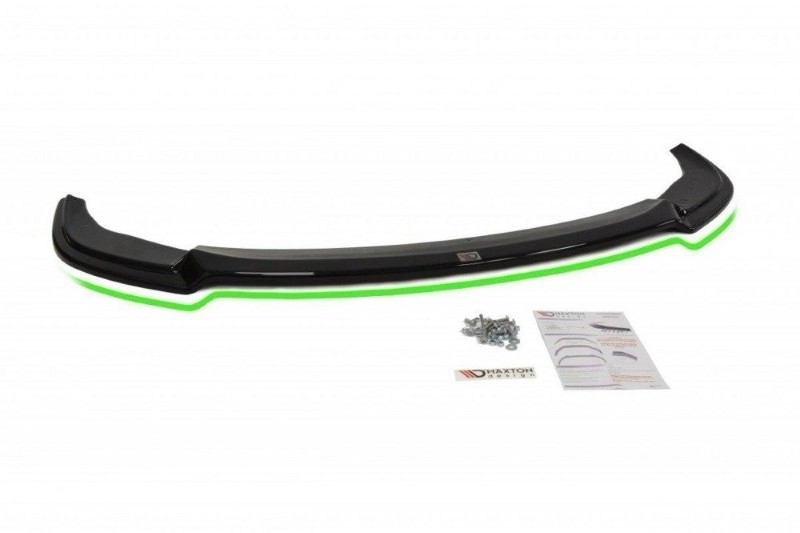 Voorspoiler passend voor BMW 5 E60/61 M-PACK Glanzend Zwart