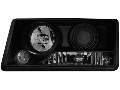 Headlights Mercedes W201 190E 82-93 black