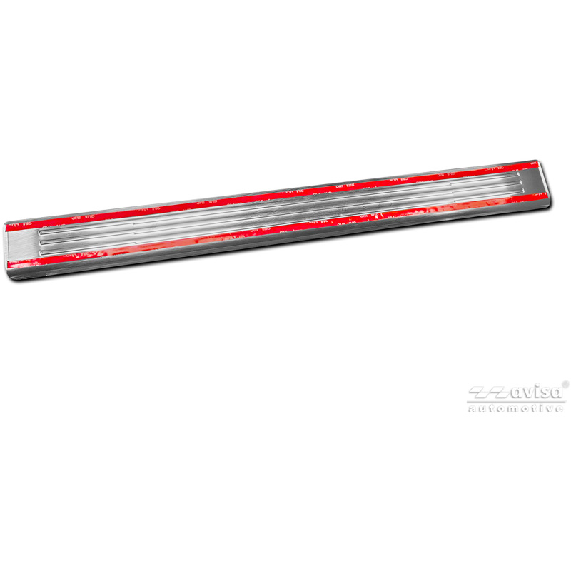 Avisa Inox door sill protectors  BAIC Beijing X55 2024- - 'Lines' - 4-pieces