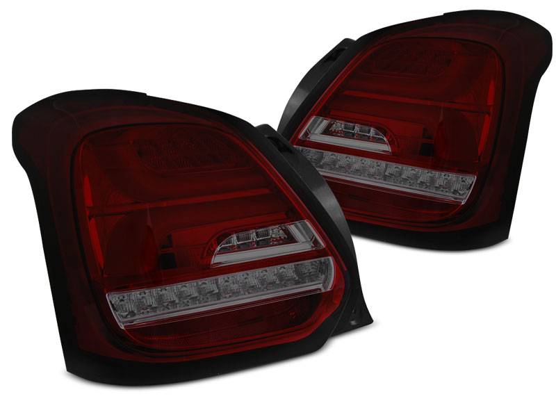 Rear lights Suzuki Swift IV Dynamic LED 2017- Red-Smoke