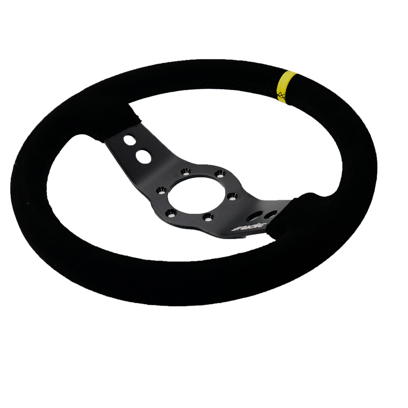 Simoni Racing Universal Steering Wheel Rally - Black Suede - Diameter 320mm