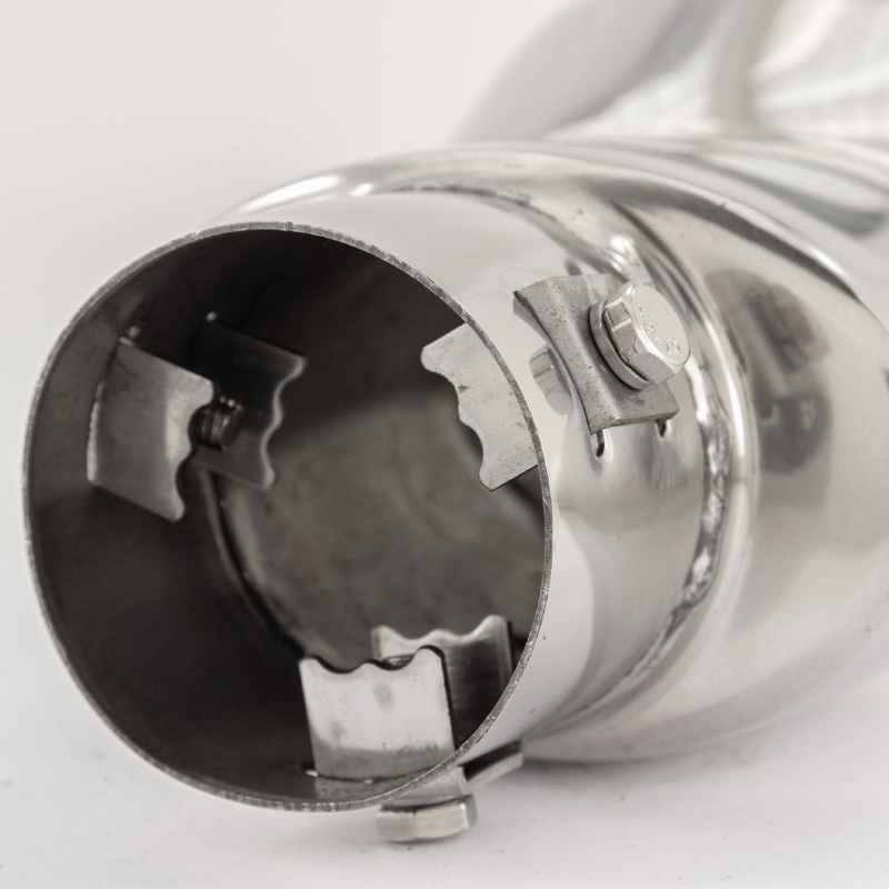 Simoni Racing Exhaust Tip Oval DTM Inox - 118x70xL160mm - Installation ->57mm