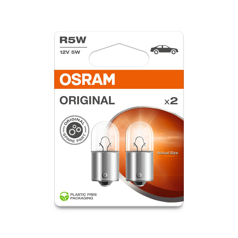 Osram Original Halogen bulbs - BA15S R5W - 12V/5W - set of 2 pieces