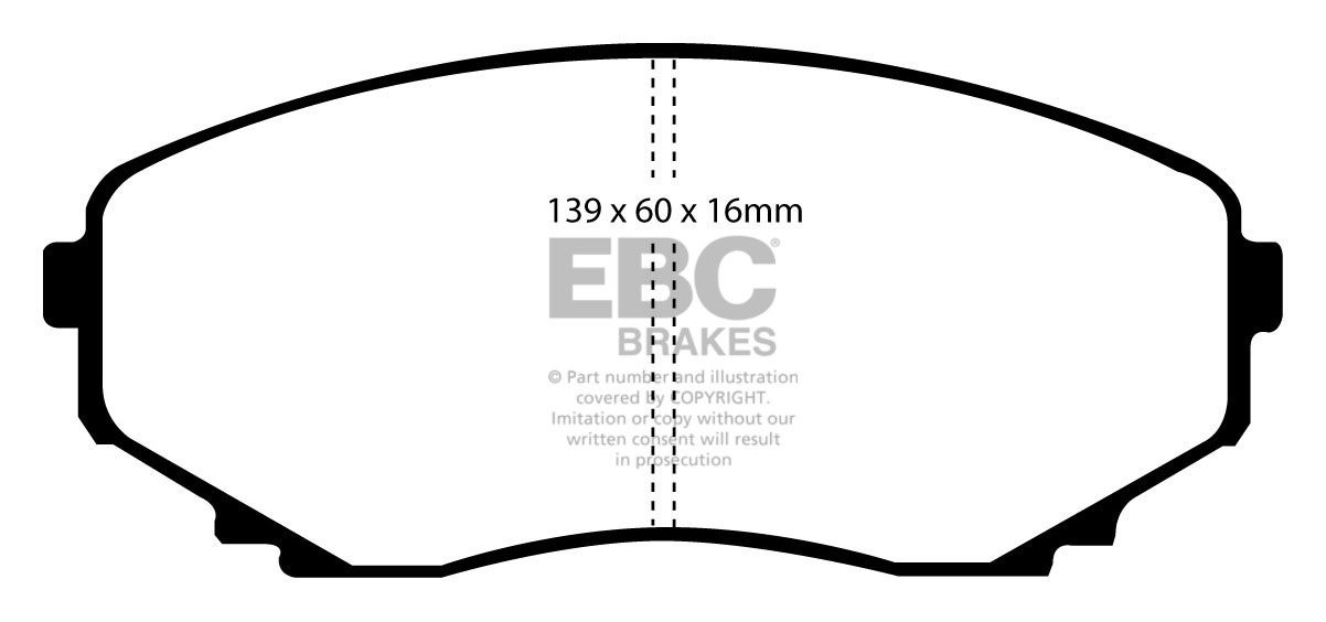 EBC Brakes MAZDA Bongo 2.5 (Friendee) 95-.. Remblokken voorzijde