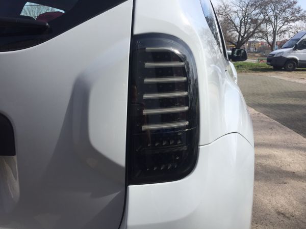 Taillights Dacia Duster LED 09-17 Black/Smoke