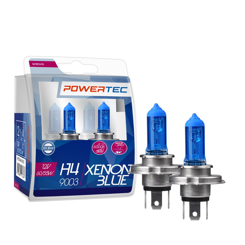 Mtech Powertec XenonBlue H4 lampen 12V DUO