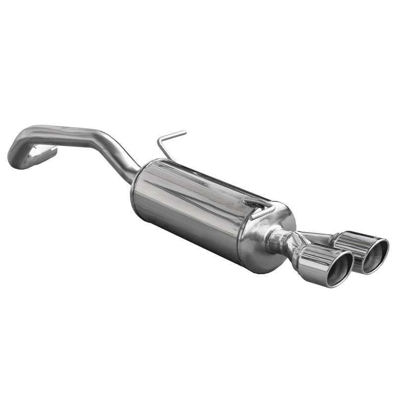 100% Inox Sport Exhaust  Audi A1 1.4TFSi Sport (185HP) 2011- Ø55mm 2x80mm X-Race