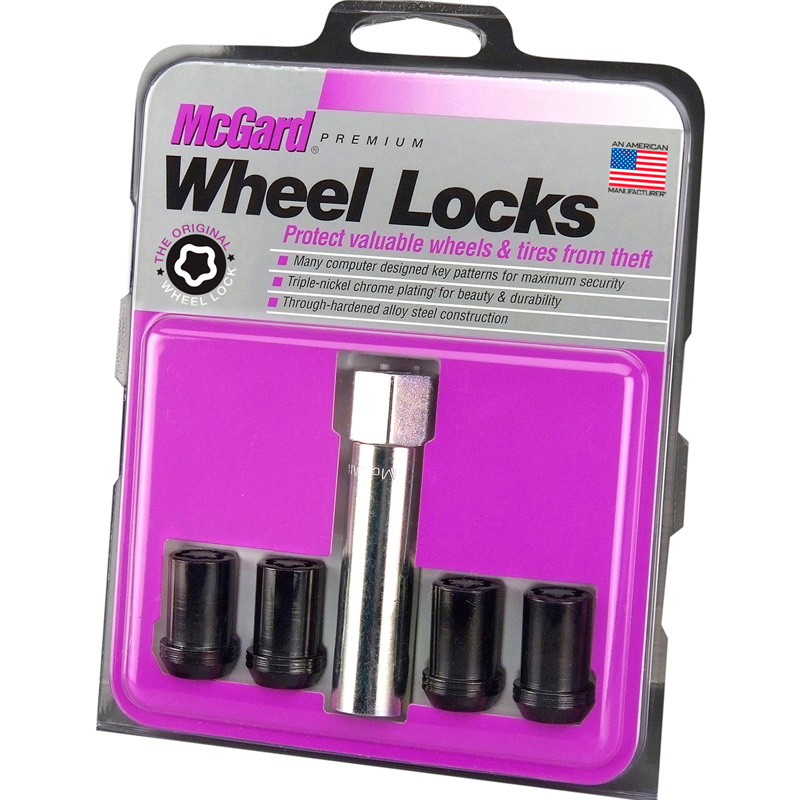 McGard HEX/Tuner Wheel locking nuts M12x1.50 Black - Conical - Length 21mm