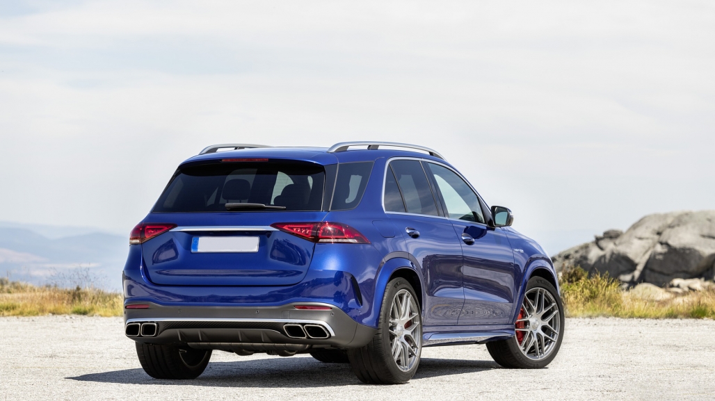 Diffuser passend voor Mercedes GLE W167 SUV 2019- GLE63 Look Uitlaat sierstukken