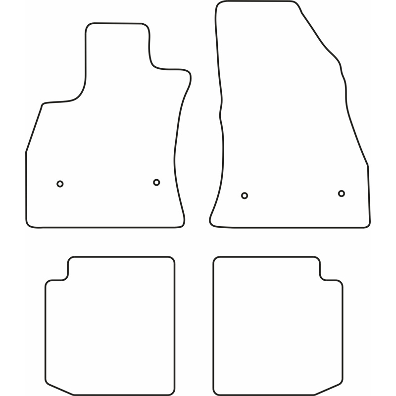 Set car mats  Fiat 500L 2013-2017