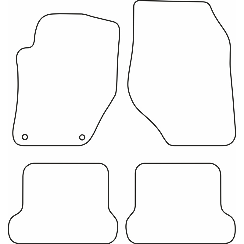 Set car mats  Peugeot 308 CC 2009-