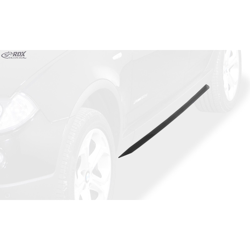 Side skirts 'Slim'  BMW X3 E83 2004-2010 (ABS glossy black)