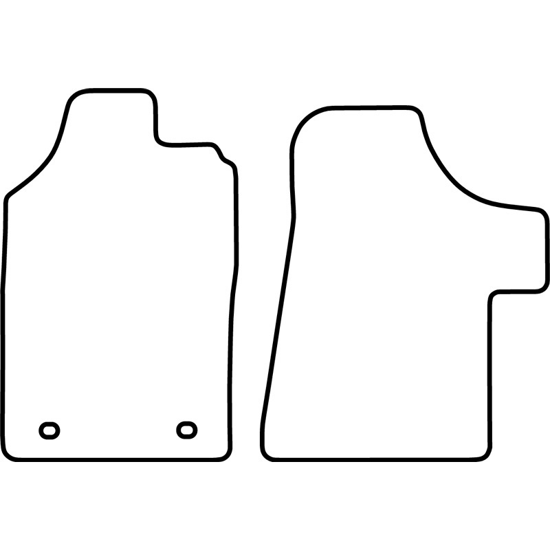 Set velour car mats  Mercedes Vito 2010-2013 (only front)