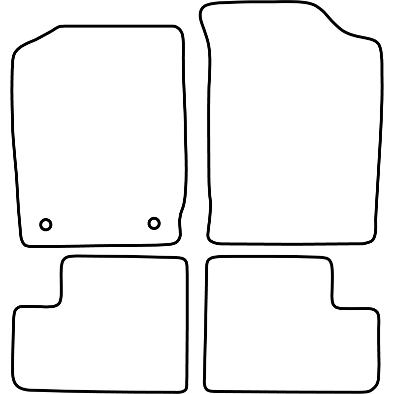 Set car mats  Daihatsu Cuore 1998-2003