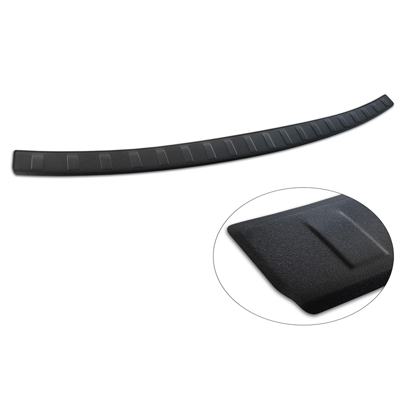 Matt Black Stainless Steel Rear bumper protector  Skoda Enyaq iV / Enyaq Coupe iV 2022- 'Ribs'