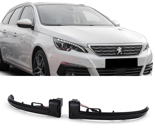 Mirror Indicators Peugeot 308 Dynamic LED Black