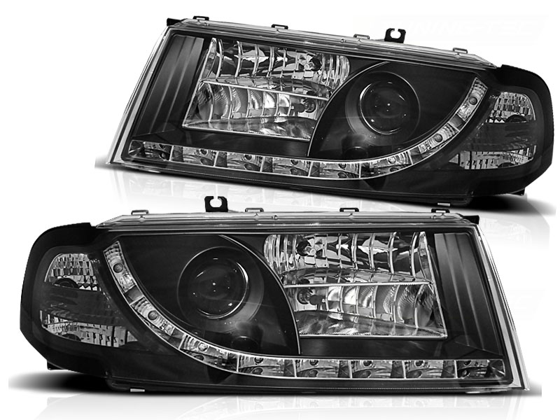 Headlights Skoda Octavia 01-04 Dayline Devil Eyes Black