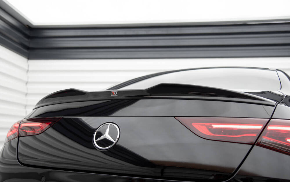 Spoiler passend voor Mercedes Benz CLA Coupe C118 Maxton Glans Zwart