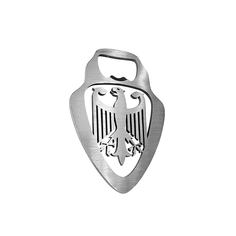 Stainless steel bottle opener - 'Germany Emblem' (silver)