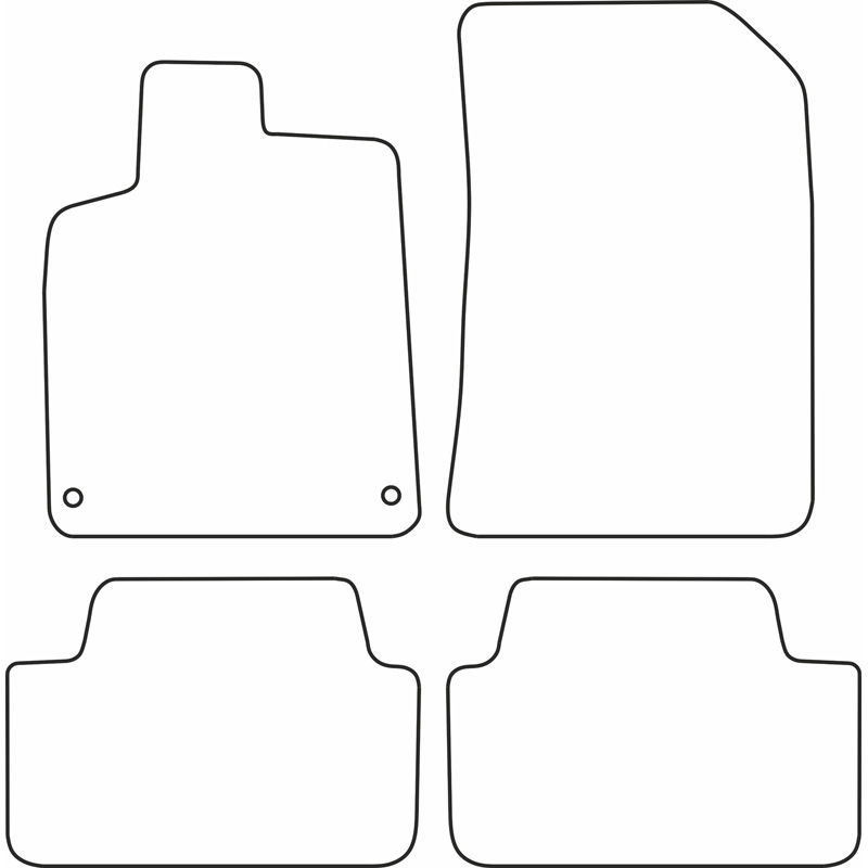 Set car mats  Citroen C5 2001-2008
