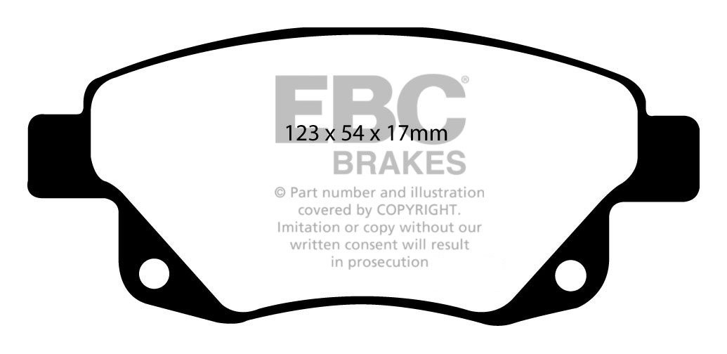 EBC Brakes FORD BEDRIJFSWAGEN Tourneo 2.2 TD RWD 2006-.. Remblok