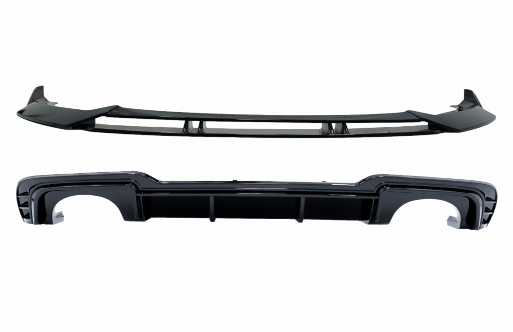 Voorspoiler & Diffusor Audi A3 8Y Sedan / Cabrio Gloss Black