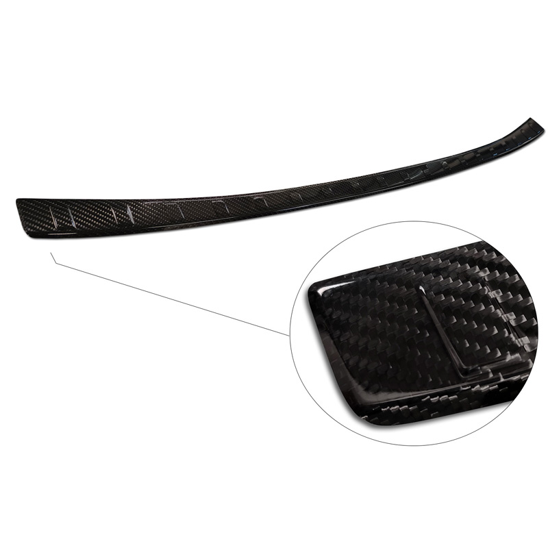 Real 3D Carbon Rear bumper protector  Nissan Qashqai III 2021- 'Ribs'