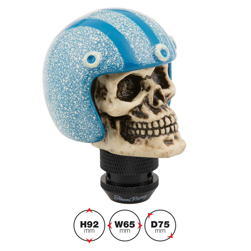 Simoni Racing Gear Knob Skeletor - Blue Helmet