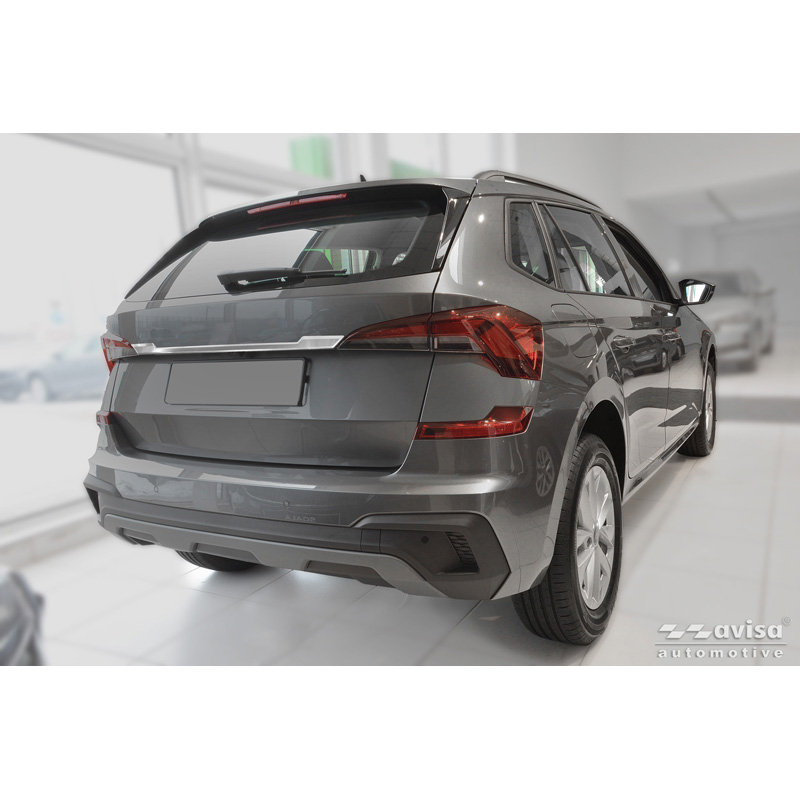 Avisa Brushed Stainless Steel Trunk Tailgate Trim Cover  Skoda Kamiq (NW4) 2019-2024 & Facelift 2024-