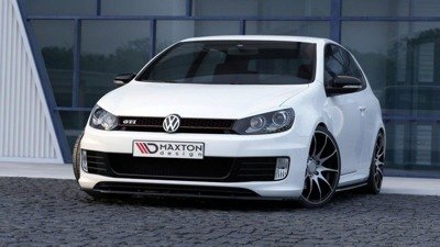 Voorspoiler passend voor VW Golf 6 GTI 35TH Glans Zwart