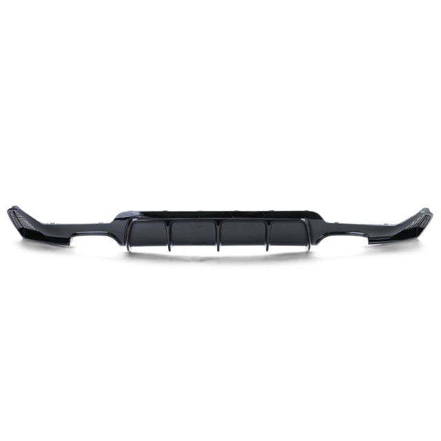 Diffuser passend voor BMW 4-serie F32 / F36 2013- Glans Zwart M-Pakket Duplex M4