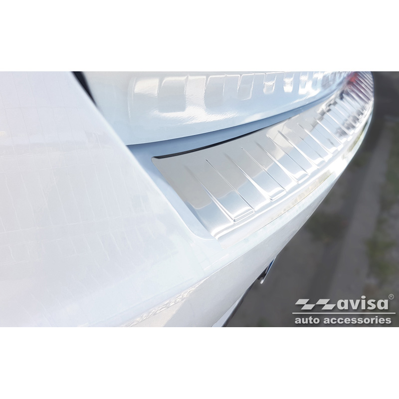 Stainless Steel Rear bumper protector  Hyundai I30 HB 5-doors FL 2020- 'Ribs'