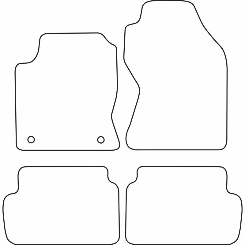 Set car mats  Ford Focus 2002-2004