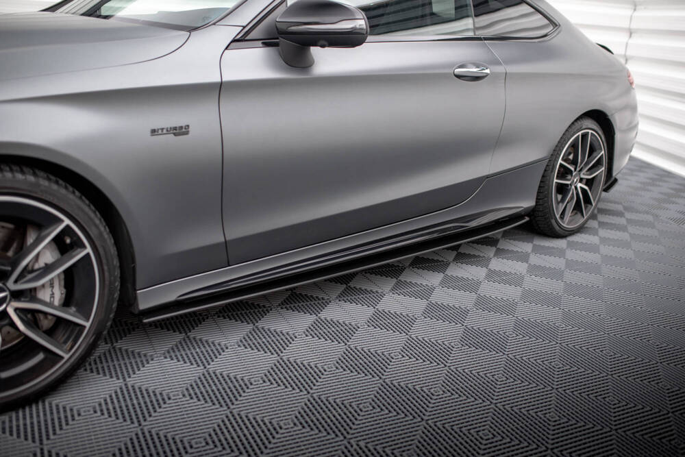 Zijskirts passend voor Mercedes C43 W205 Coupe FL Maxton